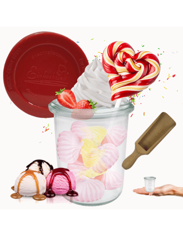 Słoik Weck 160ml na przetwory MOLD żaroodporny silikonowe wieko 1szt miarka