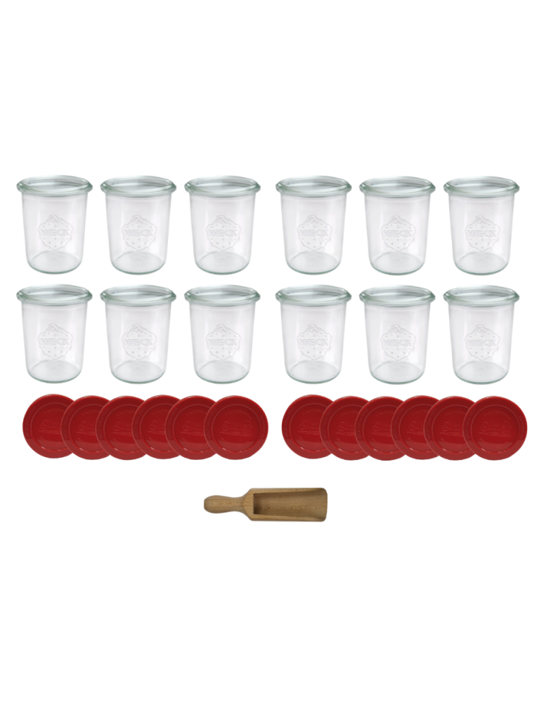 Słoiki weck - Słoiki Weck 160ml przetwory MOLD żaroodporne silikonowe wieko 12szt miarka - product b2b.wamar.biz 2