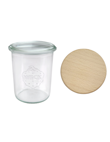 Słoik Weck 160ml na przetwory MOLD żaroodporny drewniane wieko 1szt SOLIDNY - product 2