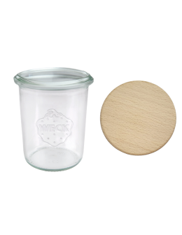 Słoik Weck 160ml na przetwory MOLD żaroodporny drewniane wieko 1szt SOLIDNY - product 2