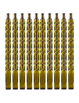 Butelki 500 ml maraski kwadratowe zielone na oliwę fi31 100szt BEZ NAKRETEK - product 2