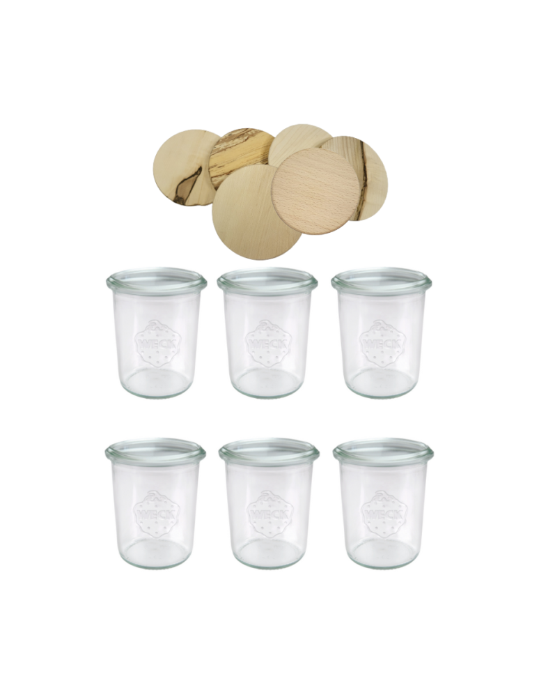 Słoiki weck - Słoiki Weck 160ml przetwory MOLD żaroodporne drewniane wieka 6szt SOLIDNE - product b2b.wamar.biz 2