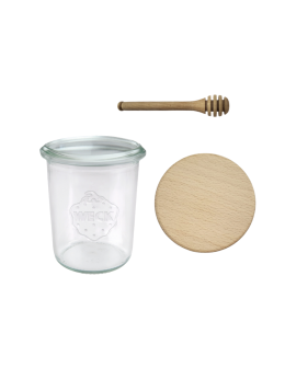 Słoik Weck 160ml przetwory MOLD żaroodporny drewniane wieko 1szt nabierak - product 2