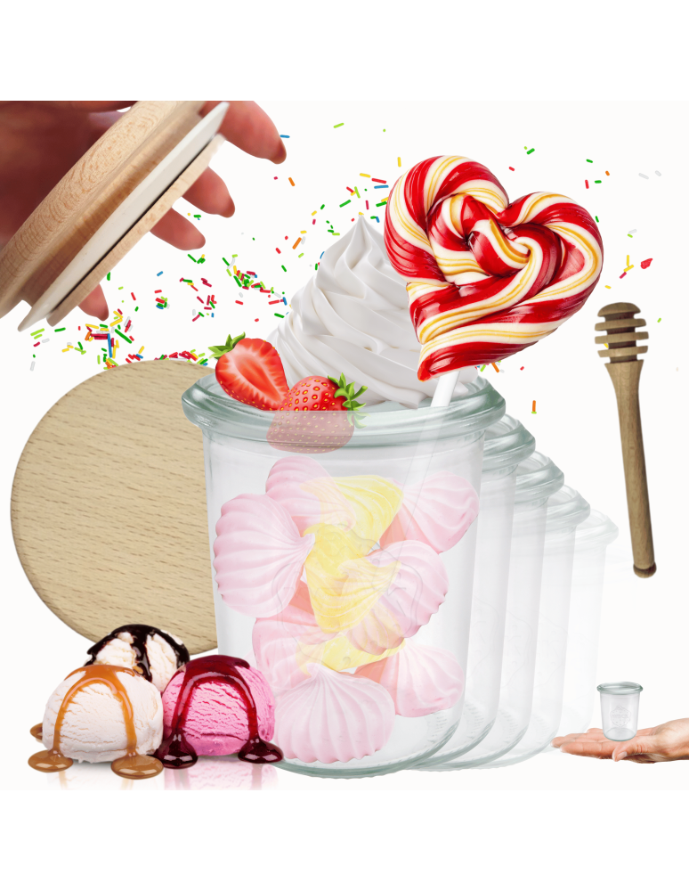 Słoiki weck - Słoiki Weck 160ml przetwory MOLD żaroodporne drewniane wieka 12szt nabierak - produkt b2b.wamar.biz 1