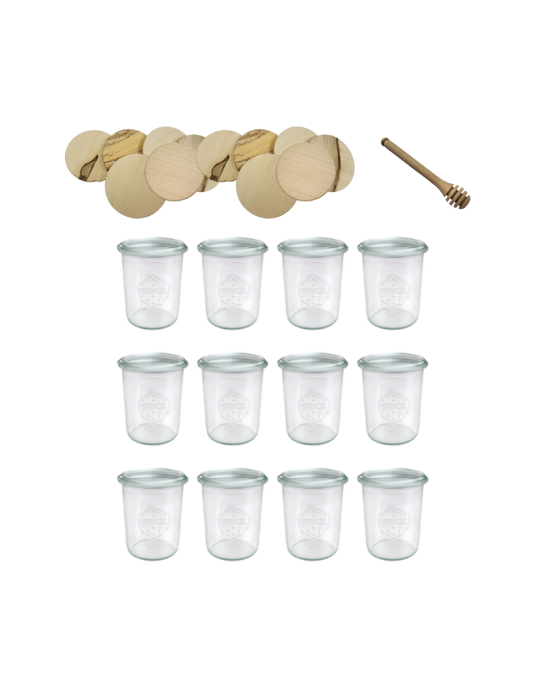 Słoiki weck - Słoiki Weck 160ml przetwory MOLD żaroodporne drewniane wieka 12szt nabierak - product b2b.wamar.biz 2