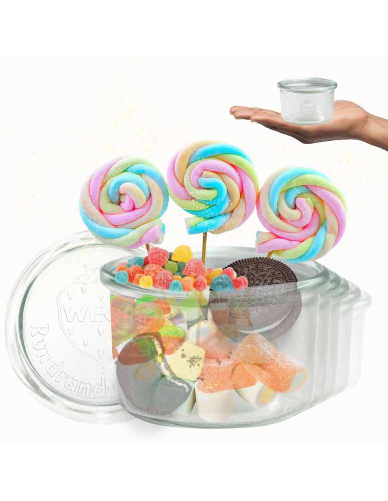 Słoiki weck - Słoiki Weck 200 ml słoiki szklane ozdobne MOLD przyprawy wieka szklane 6szt - product b2b.wamar.biz 1