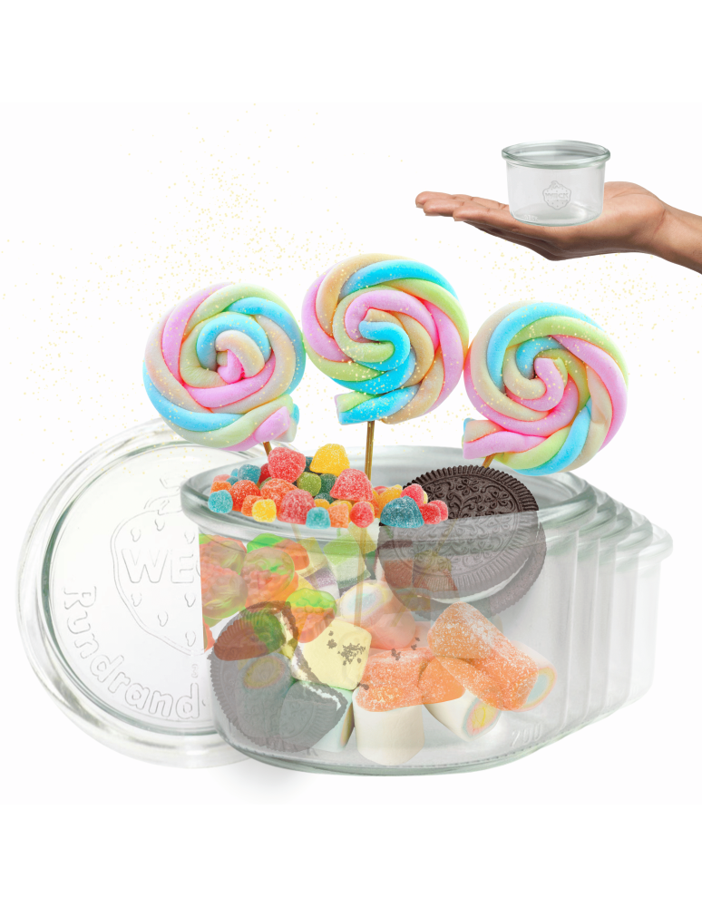 Słoiki weck - Słoiki Weck 200 ml słoiki szklane ozdobne MOLD przyprawy wieka szkło 12szt - product b2b.wamar.biz 1