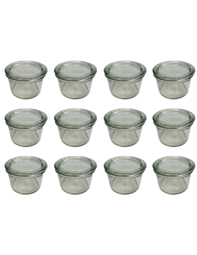 Słoiki weck - Słoiki Weck 200 ml słoiki szklane ozdobne MOLD przyprawy wieka szkło 12szt - product b2b.wamar.biz 2