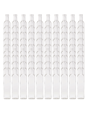 Butelki 500 ml maraski kwadratowe soki na oliwę fi31 100szt BEZ NAKRETEK - product 2