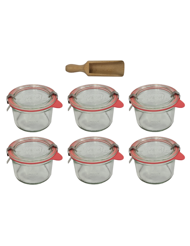 Słoiki weck - Słoiki Weck 200ml pucharek MOLD żaroodporne miarka spinki wieko gumka 6szt - product b2b.wamar.biz 2