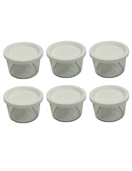 Słoiki Weck 200ml pucharek MOLD żaroodporne weki plastikowe wieka 6szt - product 2