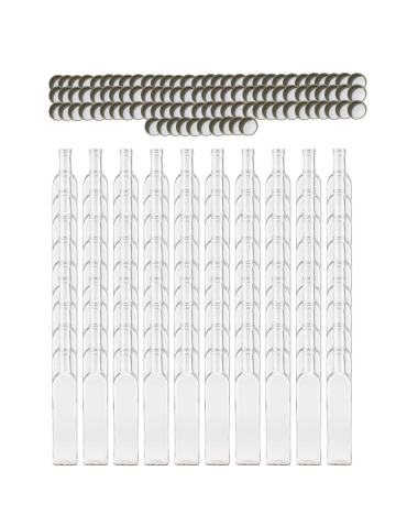 Butelki 500 ml maraski kwadratowe soki na olej oliwę fi31 100szt NAKRĘTKI - product 2