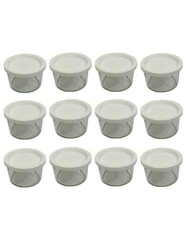 Słoiki Weck 200ml pucharek MOLD żaroodporne weki plastikowe wieka 12szt - product 2