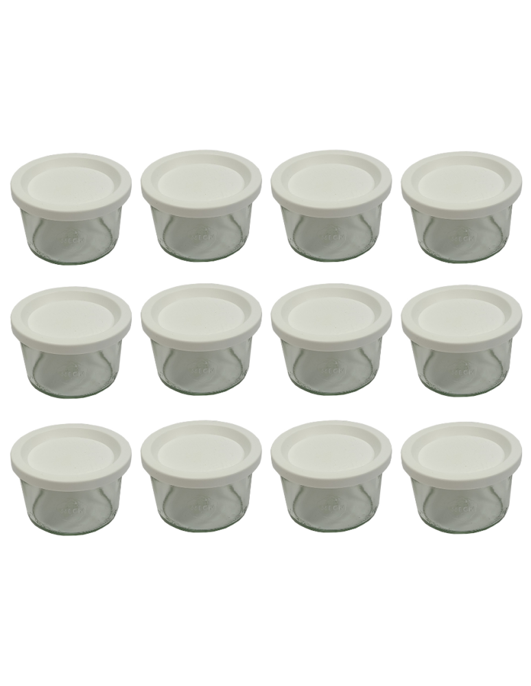 Słoiki weck - Słoiki Weck 200ml pucharek MOLD żaroodporne weki plastikowe wieka 12szt - product b2b.wamar.biz 2