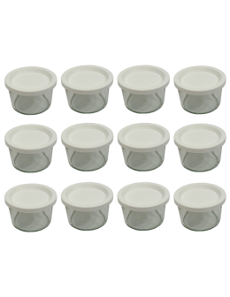 Słoiki Weck 200ml pucharek MOLD żaroodporne weki plastikowe wieka 12szt - product 2