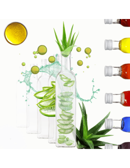 Butelki 500 ml maraski kwadratowe soki na olej oliwę fi31 6szt NAKRĘTKI