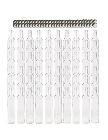 Butelki 500 ml maraski kwadratowe soki na olej oliwę fi31 60szt NAKRĘTKI - product 2