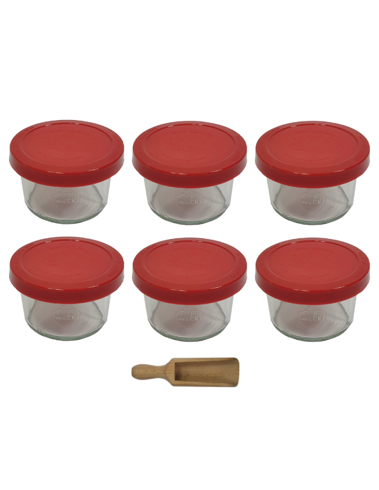 Słoiki weck - Słoiki Weck 200ml pucharek MOLD żaroodporne silikonowe wieko 6szt miarka - product b2b.wamar.biz 2