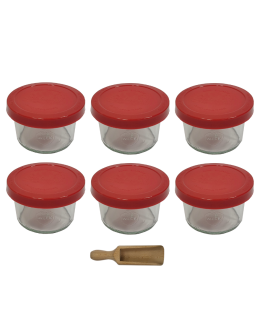 Słoiki Weck 200ml pucharek MOLD żaroodporne silikonowe wieko 6szt miarka - product 2