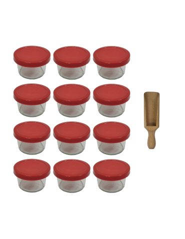 Słoiki Weck 200ml pucharek MOLD żaroodporne silikonowe wieko 12szt miarka - product 2