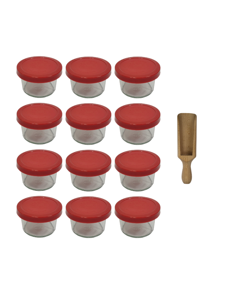 Słoiki weck - Słoiki Weck 200ml pucharek MOLD żaroodporne silikonowe wieko 12szt miarka - product b2b.wamar.biz 2