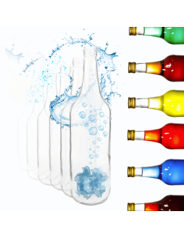 Butelki 700 ml na sok nalewkę syrop ocet tradycyjne fi28 10szt BEZ NAKRETEK