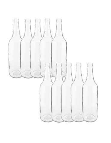 Butelki 700 ml na sok nalewkę syrop ocet tradycyjne fi28 10szt BEZ NAKRETEK - produkt 2