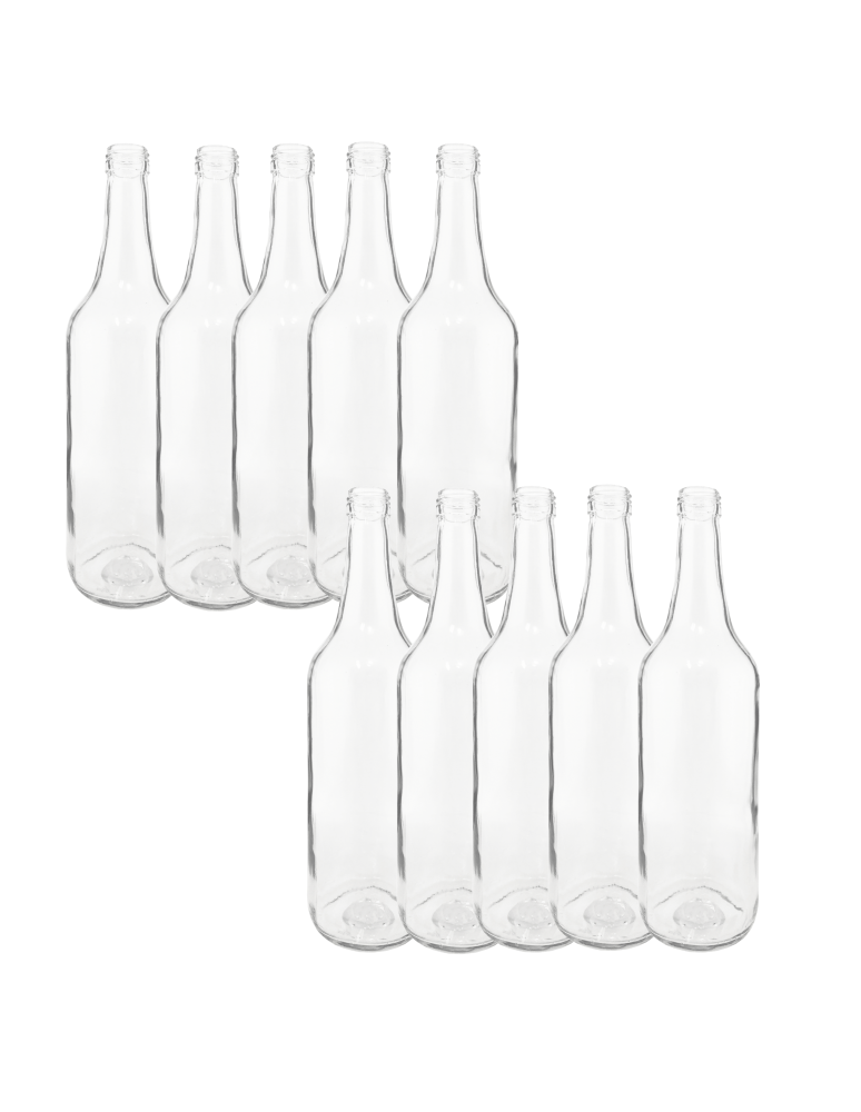 Szklane butelki na alkohol - galoniki - Butelki 700 ml na sok nalewkę syrop ocet tradycyjne fi28 10szt BEZ NAKRETEK - produkt b2b.wamar.biz 2