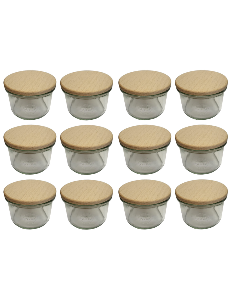 Słoiki weck - Słoiki Weck 200ml pucharek MOLD żaroodporne drewniane wieka 12szt SOLIDNE - product b2b.wamar.biz 2