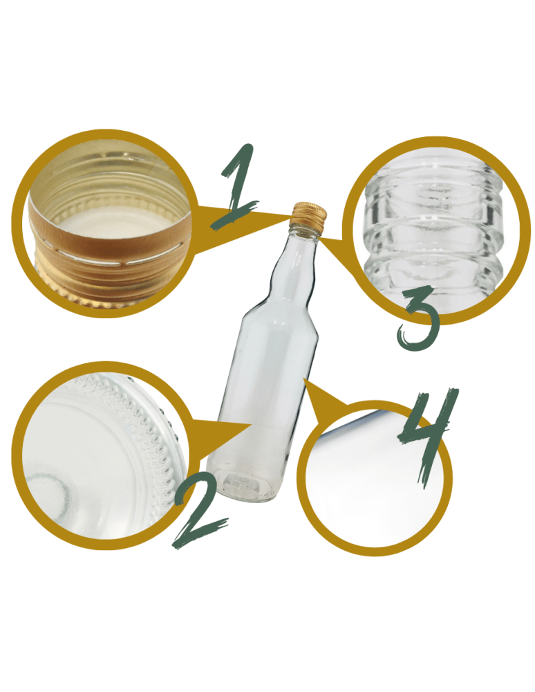 Szklane butelki na alkohol - galoniki - Butelka 700ml na sok nalewkę syrop ocet syrop octy fi28 1szt NAKRĘTKA - product b2b.wamar.biz 4