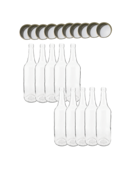 Butelki 700 ml na sok nalewkę syrop ocet tradycyjne fi28 10szt NAKRĘTKI - product 2