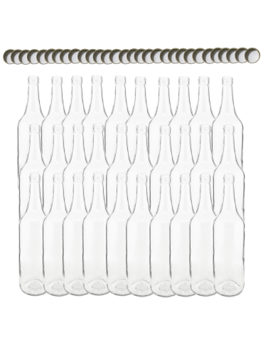 Butelki 700 ml na sok nalewkę syrop ocet tradycyjne fi28 30szt NAKRĘTKI - product 2