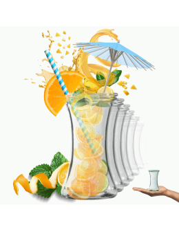 Słoiki Weck 200 ml słoiki szklane ozdobne DELI na deserki pucharki 12szt