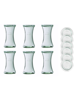 Słoiki Weck 200 ml słoiki szklane ozdobne DELI przyprawy wieka szklane 6szt - product 2