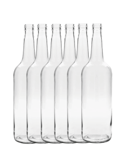 Butelki 1000 ml 1L na sok nalewkę syrop ocet tradycyjne fi28 6szt BEZ NAKRETEK - product 2