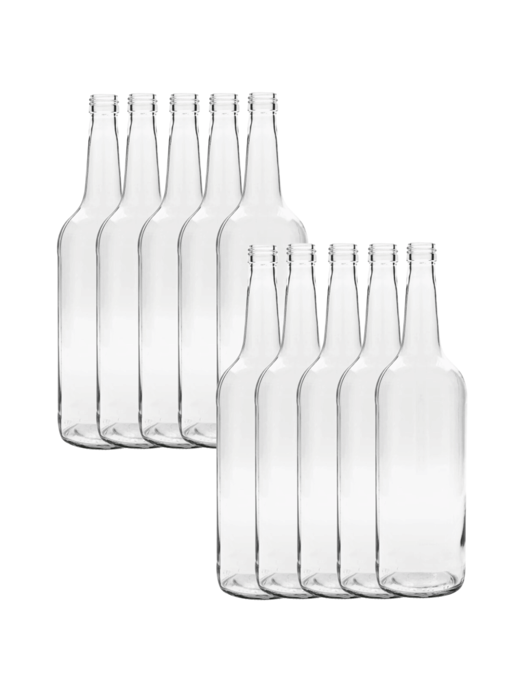 Szklane butelki na alkohol - galoniki - Butelki 1000 ml 1L na sok nalewkę syrop ocet tradycyjne fi28 10szt BEZ NAKRETEK - product b2b.wamar.biz 2