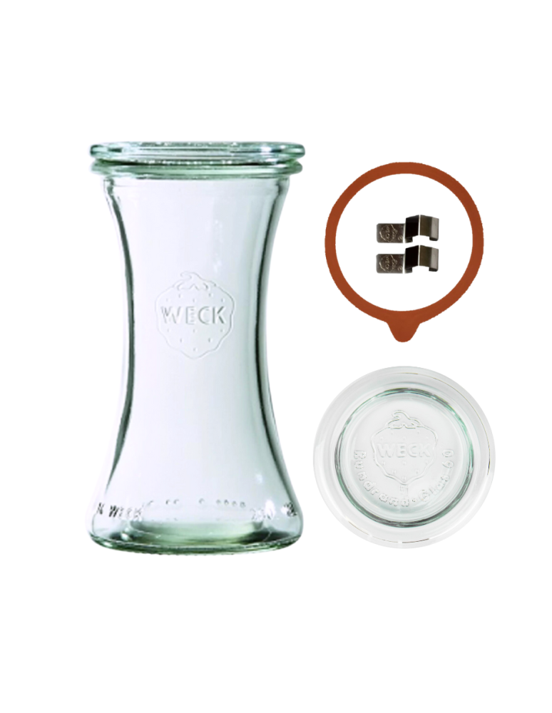 Słoiki weck - Słoik Weck 200 ml pucharek DELI żaroodporny dżem zapinki wieko gumka 1szt - product b2b.wamar.biz 2