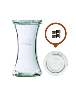 Słoik Weck 200 ml pucharek DELI żaroodporny dżem zapinki wieko gumka 1szt - product 2