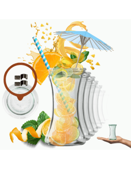 Słoiki Weck 200 ml pucharek DELI żaroodporne dżem zapinki wieko gumka 6szt