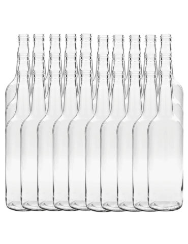 Butelki 1000 ml 1L na sok nalewkę syrop ocet tradycyjne fi28 30szt BEZ NAKRETEK - product 2