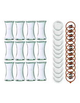 Słoiki Weck 200ml pucharek DELI żaroodporne dżem zapinki wieko gumka 12szt - product 2