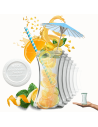 Słoiki Weck 200ml pucharek DELI żaroodporne weki plastikowe wieka 6szt
