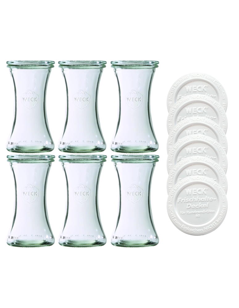 Słoiki weck - Słoiki Weck 200ml pucharek DELI żaroodporne weki plastikowe wieka 6szt - product b2b.wamar.biz 2