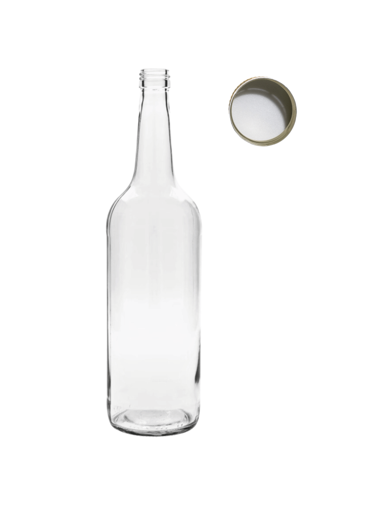Szklane butelki na alkohol - galoniki - Butelka 1000ml 1L na sok nalewkę nalewki syrop ocet octy fi28 1szt NAKRĘTKA - product b2b.wamar.biz 2