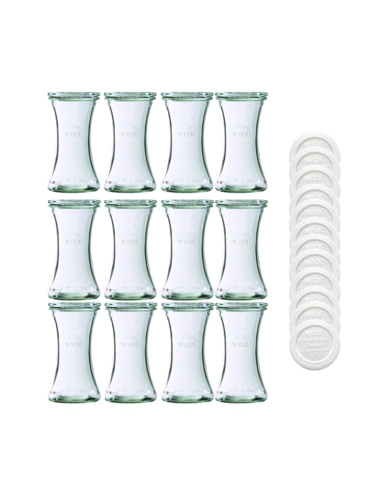 Słoiki weck - Słoiki Weck 200ml pucharek DELI żaroodporne weki plastikowe wieka 12szt - product b2b.wamar.biz 2