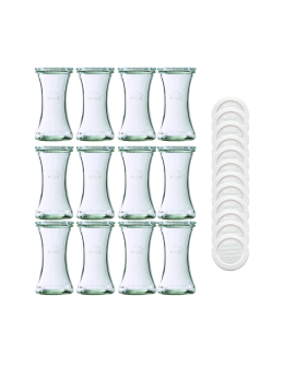 Słoiki Weck 200ml pucharek DELI żaroodporne weki plastikowe wieka 12szt - product 2