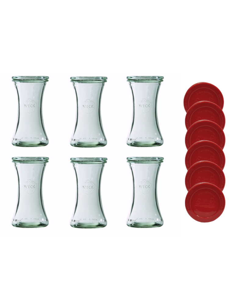 Słoiki weck - Słoiki Weck 200ml pucharek DELI żaroodporne silikonowe wieka 6szt TRWAŁE - product b2b.wamar.biz 2