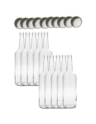 Butelki 1000 ml 1L na sok nalewkę syrop ocet tradycyjne fi28 10szt NAKRĘTKI - product 2