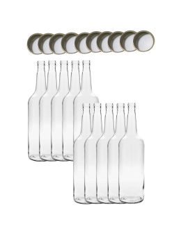 Butelki 1000 ml 1L na sok nalewkę syrop ocet tradycyjne fi28 10szt NAKRĘTKI - product 2