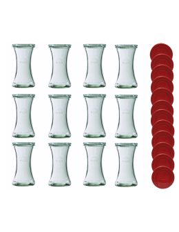 Słoiki Weck 200ml pucharek DELI żaroodporne silikonowe wieka 12szt TRWAŁE - product 2